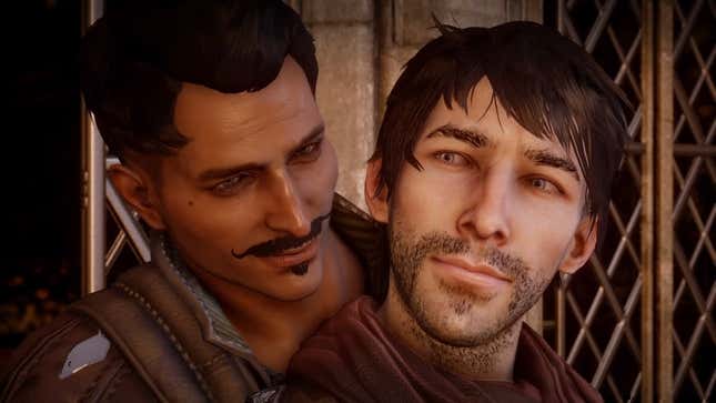 Dorian holds the Inquisitor.