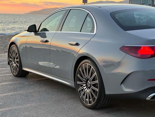 Side view of a 2024 Mercedes-Benz E350