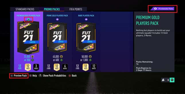 FIFA 22 - Preview Packs, Loot Boxes, FUT, and Early Access