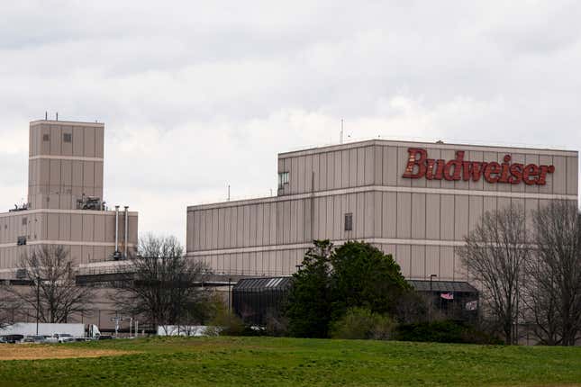 An Anheuser-Busch Companies, LLC facility is seen, Wednesday, Feb. 28, 2024, in Cartersville, Ga. Budweiser brewer Anheuser-Busch has reached a contract agreement with the Teamsters union that avoids a strike at its U.S. plants. The union had threatened a strike at the brewer’s 12 U.S. plants if an agreement on a new five-year contract wasn’t reached by 11:59 p.m. EST Thursday. (AP Photo/Mike Stewart)