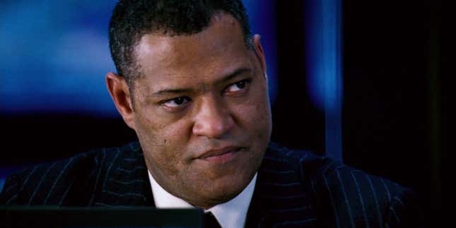 Laurence Fishburne being pissed