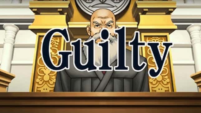 A screenshot from Ace Attorney