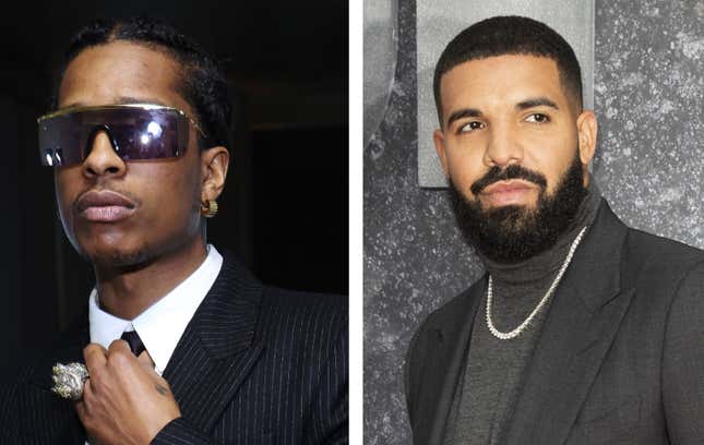 Image for article titled A$AP Rocky Doesn’t Have Time for Drake Beef: ‘I Got Bigger Fish to Fry’