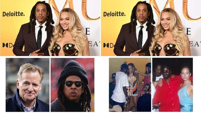 Image for article titled Jay-Z&#39;s Ex-Girlfriend Speaks Out Amid Rapper&#39;s Legal Scandal; Social Media Responds to Beyoncé; Why You Shouldn&#39;t Be Surprise the NFL Is Sticking Beside Jay-Z Amid Rape Accusations; Does J. Lo Know More About Alleged Jay-Z-Diddy Incident and Other Jay-Z News From the Week