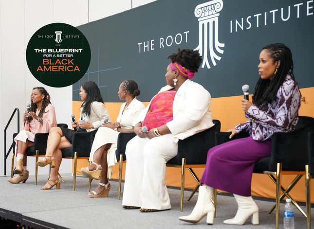 From left: Dr. Joia Crear-Perry, Jessica Washington, Myechia Minter-Jordan, MD, MBA, Oriaku Njoku, and Dr. Uché Blackstock