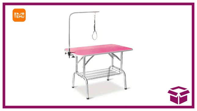 Get This Temu Pet Grooming Table 70% Off For National Pet Day