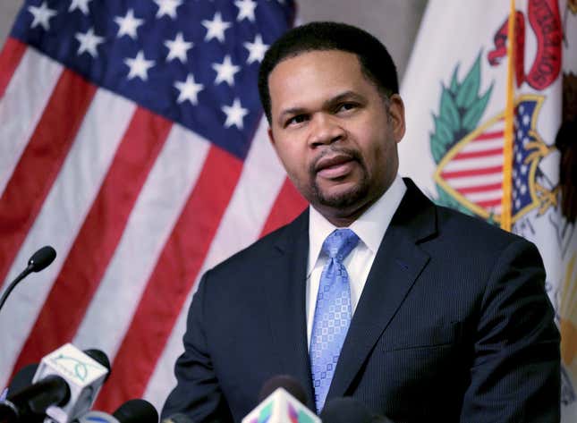 Aurora Mayor Richard Irvin speaks during a news conference, Feb. 15, 2019. Mayor Irvin joined the gubernatorial fray on Monday, Jan. 17, 2022 entering the race as a Republican challenging incumbent Democrat J.B. Pritzker.