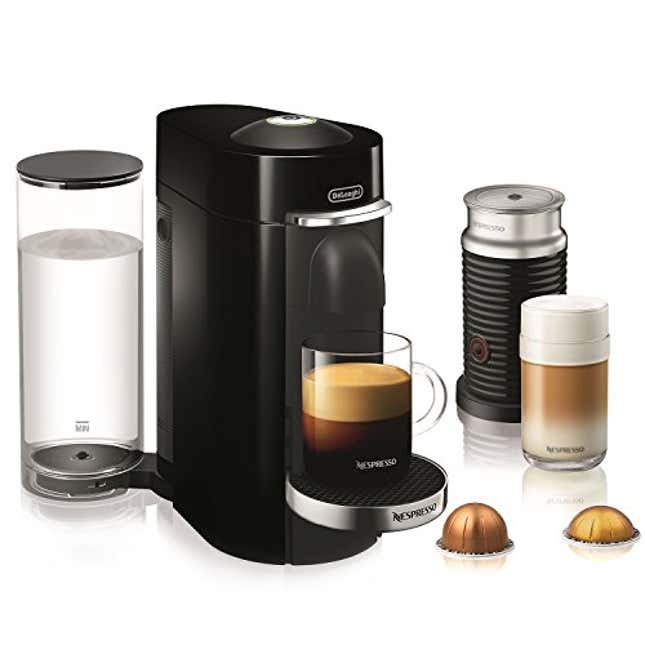 Bring the Cafe Home with the Nespresso VertuoPlus Deluxe Coffee and Espresso Machine