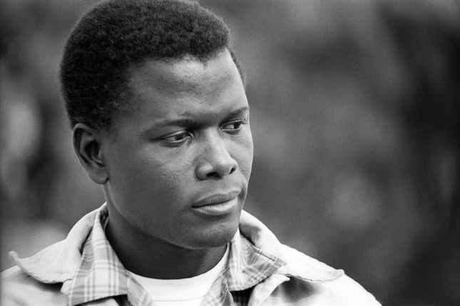 Sidney Poitier on the set of the movie ‘Lilies of the Field’ for which he won the Academy Award for best actor, in Tuscon, Arizona.