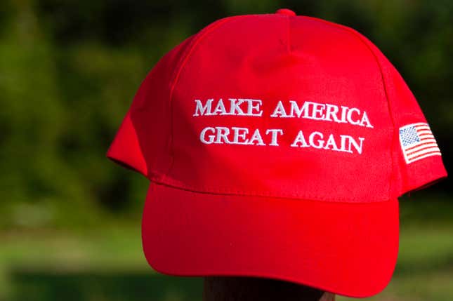 Image for article titled Washington Court Says Wearing a MAGA Hat is Protected by the First Amendment