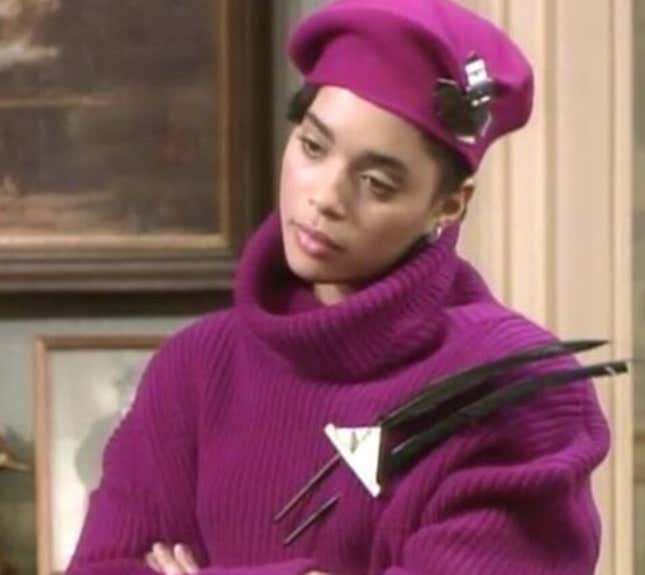 Image de l'article intitulé Le style vestimentaire emblématique de Denise Huxtable, du Cosby Show, est toujours aussi séduisant