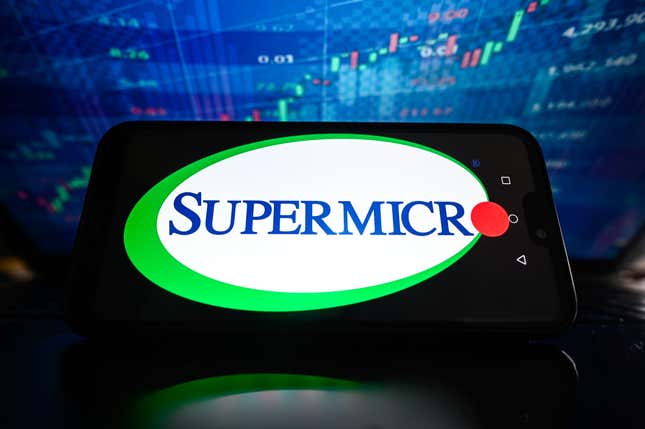 Image for article titled Super Micro Computer stock soars 30% as it avoids getting booted off the Nasdaq