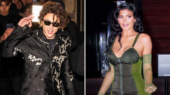 Image for article titled I Believe Timothée Chalamet Gave Kylie Jenner a Hickey