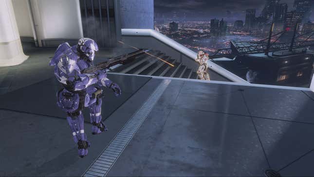 two spartans battle in arena slayer in halo 4 halo master chief collection