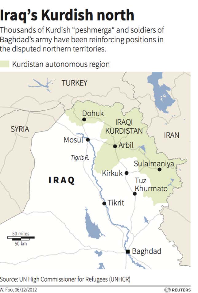 Fighting in Iraq is helping Kurdish independence—and foreign oil companies