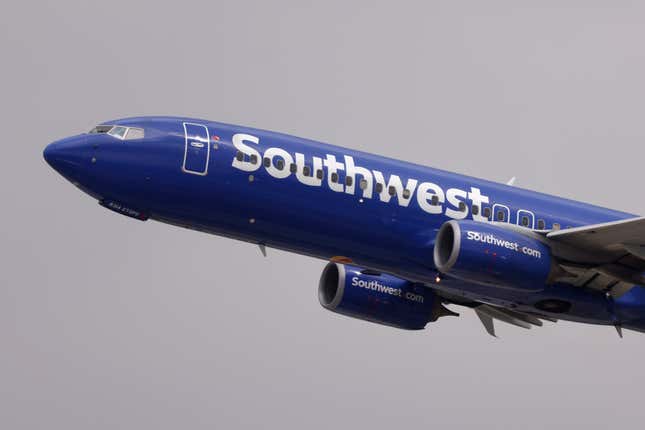 A Southwest Airlines plane