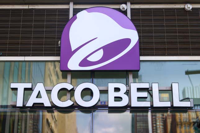 A Taco Bell in Manhattan, New York.