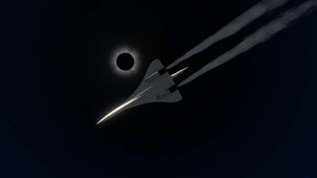 Image for article titled Here’s How Modified Concorde Chased The 1973 Solar Eclipse Across The Sky For Science