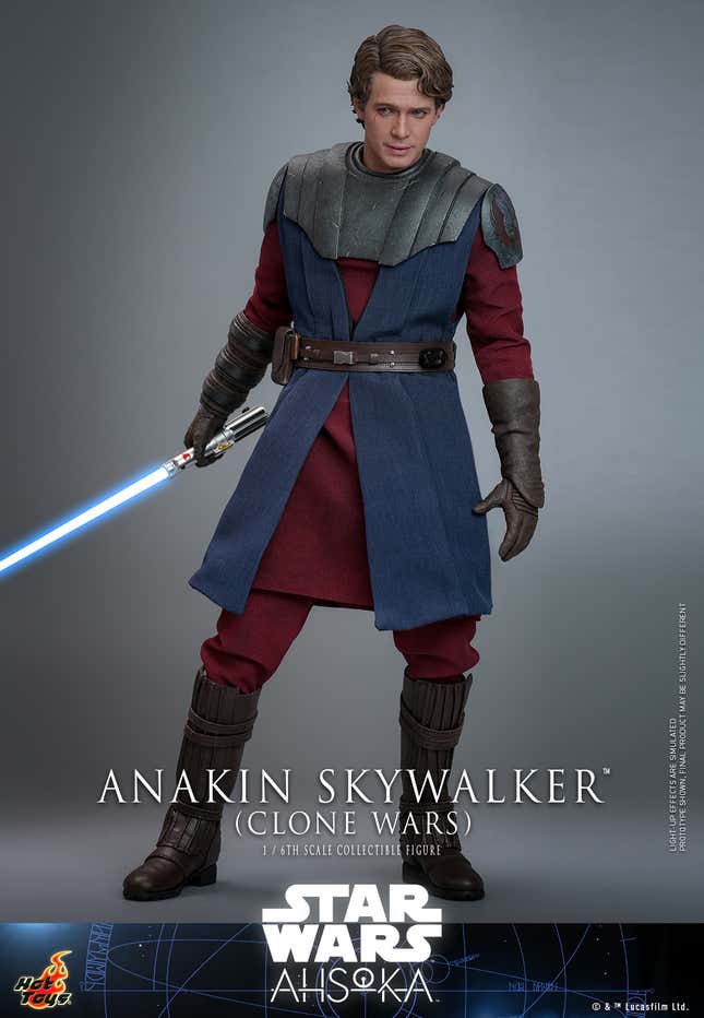 Image for article titled Hot Toys&#39; New Ahsoka Anakin Skywalker Smashes Hayden Christensen Into Clone Wars