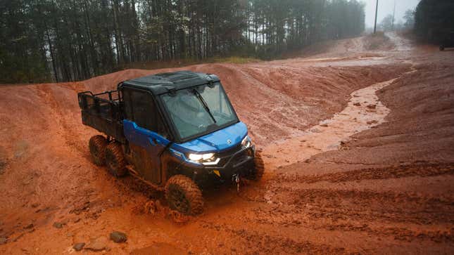 Image for article titled The Can Am Defender 6x6 Limited Is More Mech Suit Than Farm Implement