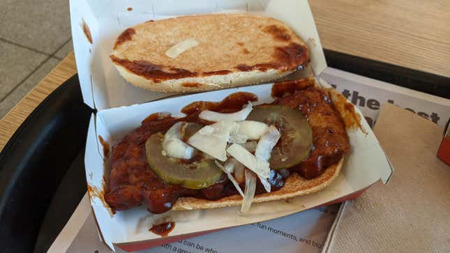 McRib from McDonald's