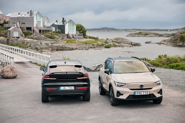 Image for article titled Volvo said never mind about its goal for full electrification by 2030