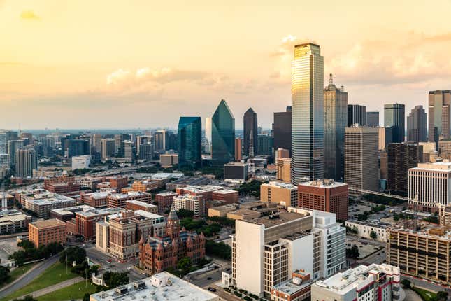 Centro de la ciudad de Dallas.