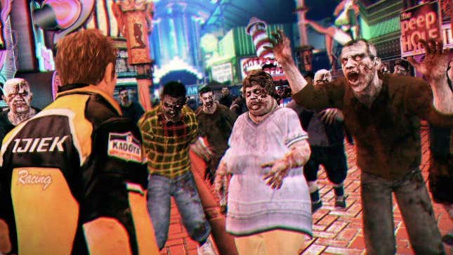 A screenshot shows zombies in Dead Rising 2. 