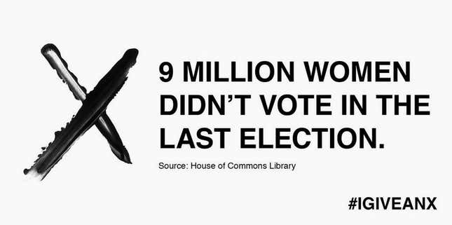 Image for article titled The design firm that created Hillary’s logo also made this sharp voter turnout campaign
