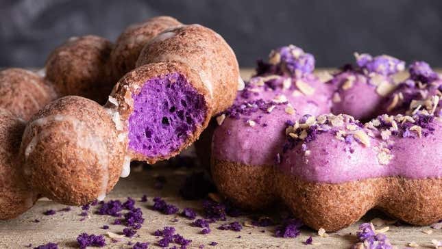 Ube doughnuts