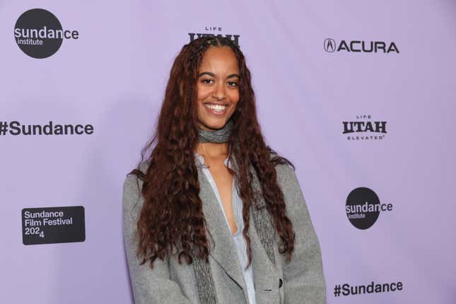 Malia Ann Obama attends the “The Heart” Premiere at the Short Film Program 1 during the 2024 Sundance Film Festival on January 18, 2024 in Park City, Utah.