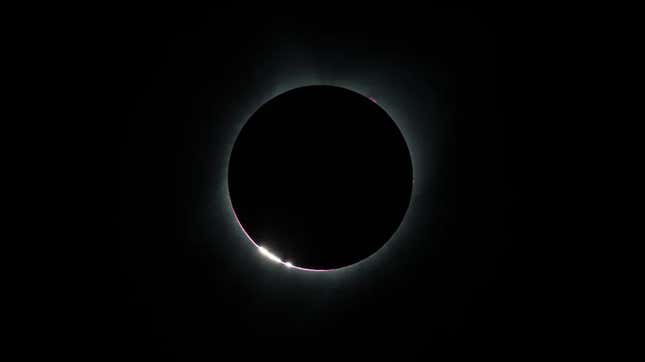 As the Moon made its final move over the Sun during the total solar eclipse on Aug. 21, 2017, above Madras, Oregon