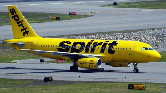 A Spirit Airlines plane