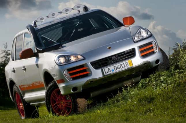 Image for article titled I Hate How Much I Love This Janky Convertible Porsche Cayenne