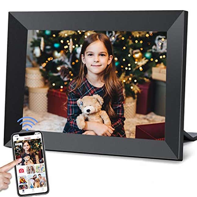 Image for article titled Frameo 10.1 Inch WiFi Digital Picture Frame with 1280 * 800P IPS Touch Screen HD Disply, Now 50% Off