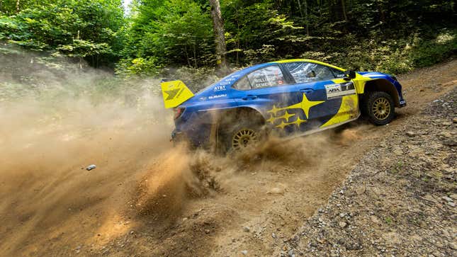 Image for article titled The Blue And Gold Subaru Rally Cars You Love Owe Their Style To A Cigarette Company