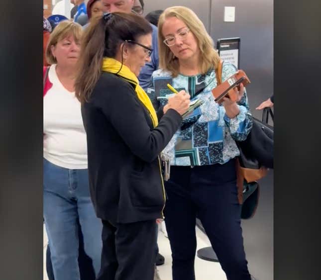 Image for article titled Watch This Airport Karen Meet Her Match During a Spirit Airlines Confrontation