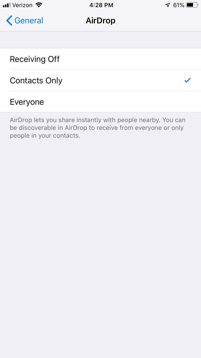 Image for article titled New York lawmakers want to punish AirDropping unsolicited dick pics