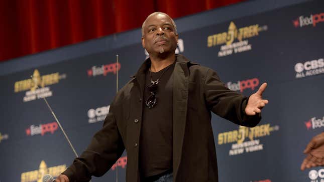 LeVar Burton speaks during the Star Trek: Mission New York event on September 3, 2016.