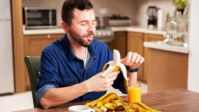 Image for article titled Weird Roommate Binge Eats Entire Bunch Of Bananas