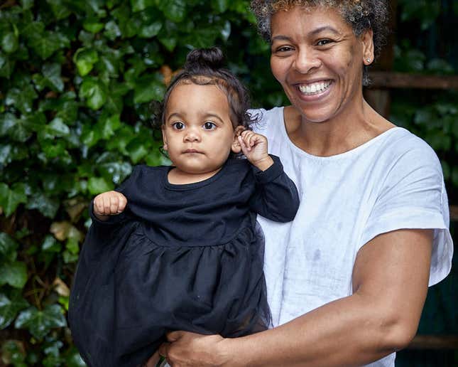 Tracy McCarter and her granddaughter Olivia 