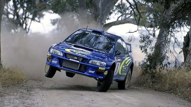 Colin McRae Subaru rally race