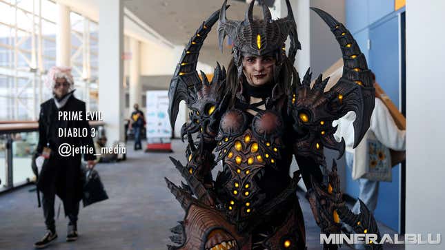 A photograph of a cosplayer at C2E2 2025