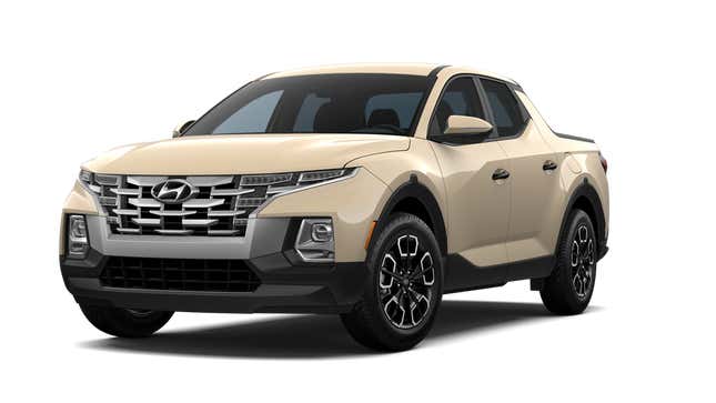 The 2022 Hyundai Santa Cruz in Desert Sand