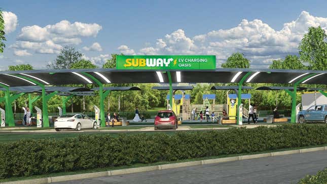 Subway EV Charging Oasis