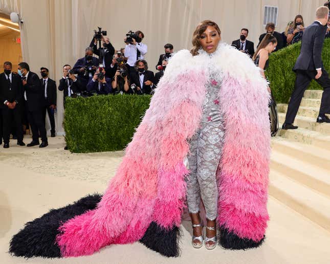 Serena Williams attends The 2021 Met Gala Celebrating In America: A Lexicon Of Fashion at Metropolitan Museum of Art on September 13, 2021 in New York City.