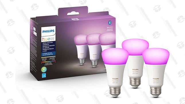 Philips Hue Smart Bulbs (3 Pack) | $100 | Amazon