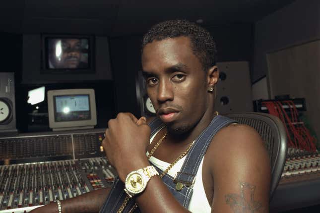 Sean “Puffy” Combs in recording studio at 321 W. 44th St. on July 14, 1997. 