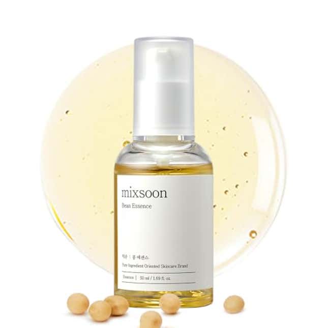 Image for article titled mixsoon Bean Essence Exfoliating Hydrating Korean Skin Care Glass skin Hyaluronic Acid Serum (1.6 Fl Oz (Pack of 1)), Now 43% Off