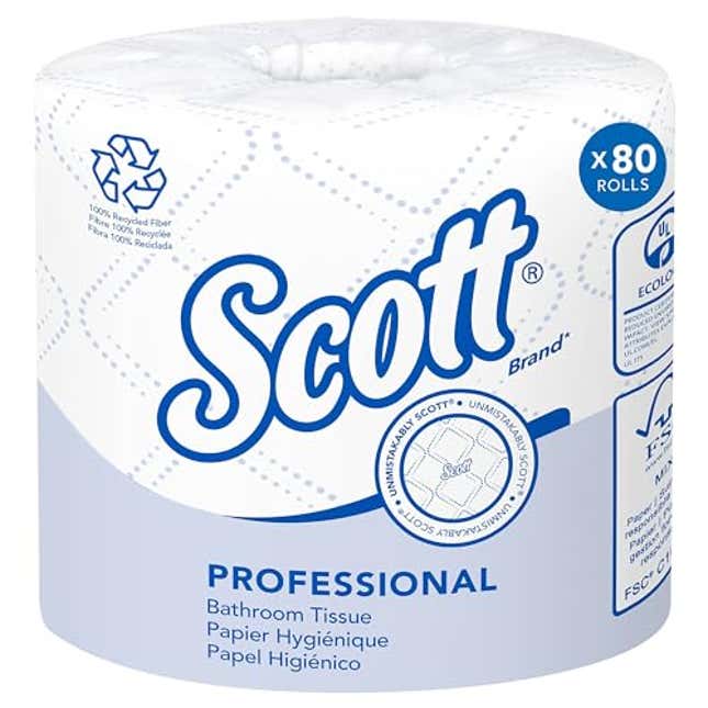 Image for article titled Scott Professional 100% Recycled Fiber Standard Roll Toilet Paper (13217), Now 35% Off